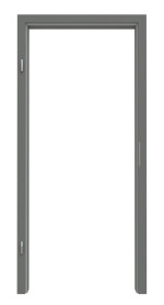 Frontansicht von Zarge RAL 7005 Mausgrau Rundkante - Lebo