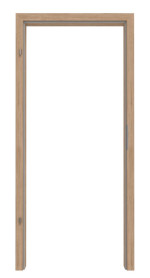 Frontansicht von Zarge für Schallschutztüren Raucheiche Lamikor mit runder Kante - Kilsgaard