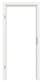 Frontansicht von GARANT Zarge Weißlack 9016 mit profilierter Kante