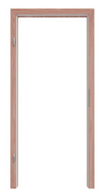 Frontansicht von Massivholzzarge Lärche ohne Gehrung Profil C