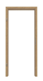 Frontansicht von CLASSEN Zarge Hickory Eiche CPL mit abgerundeter Kante
