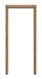 Frontansicht von Zarge Honig Catania Dekorfolie mit abgerundeter Kante