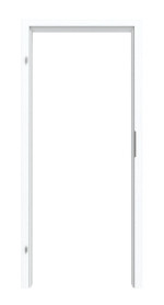 Frontansicht von Zarge Weiß Dekorfolie mit abgerundeter Kante