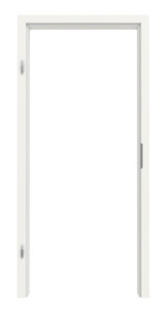 Frontansicht von LEBO Zarge Ultramatt Weiß ähnl. RAL 9016 Versio mit runder Kante