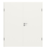 Frontansicht von Weiß ähnlich RAL 9016 Basic Lack Doppelflügeltür inkl. Zarge - Huga