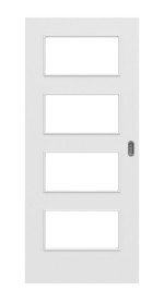 Frontbild von Bütte Weiß LA 9 Basic Durat Schiebetür - Huga