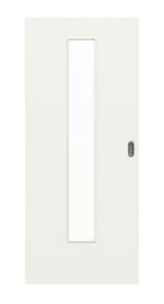 Frontbild von Weiß ähnlich RAL 9016 LA 24 Basic Lack Schiebetür - Huga