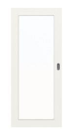 Frontbild von Weiß ähnlich RAL 9016 LA 27 Basic Lack Schiebetür - Huga