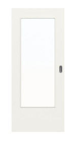 Frontbild von Weiß ähnlich RAL 9016 DIN-LA Basic Lack Schiebetür - Huga