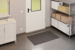 Milieubild Garage mit Metallregal, Schrank und Rauhaarripsmatte Easy 23 grau - Entrada