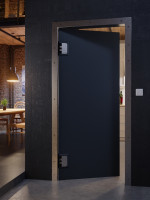 CloseUp-Milieuansicht von HÖRMANN Kunststoff-Pendeltür inkl. Umfassungszarge