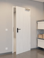 CloseUp-Flur-Milieuansicht von GARANT Rauchschutztür Authentic Grigio GCK08