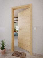 CloseUp-Milieubild von Wildeiche quer ProLine Duradecor Wohnungseingangstür - Hörmann