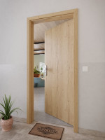 CloseUp-Milieuansicht von GARANT Wohnungseingangstür Authentic Risseiche CePaL