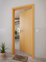 CloseUp-Milieuansicht von GARANT Wohnungseingangstür Buche Exklusiv CePaL