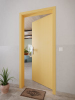 CloseUp-Milieubild von Typ 52 Buche lackiert Echtholzfurniert Wohnungseingangstür - Kilsgaard