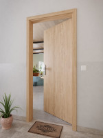 CloseUp-Milieubild von Typ 52 Raucheiche Lamikor Wohnungseingangstür - Kilsgaard