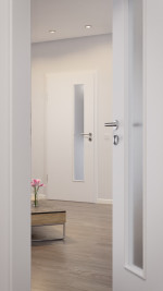 CloseUp-Milieuansicht von Bütte Weiß LA 24 schlossseitig Basic Durat Innentür - Huga