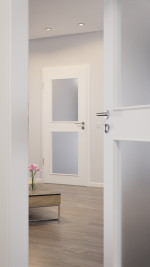 CloseUp-Milieuansicht von Weiß ähnlich RAL 9016 LA 12 Basic Lack Innentür - Huga