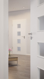 CloseUp-Milieuansicht von Weiß ähnlich RAL 9016 LA 14 Basic Lack Innentür - Huga