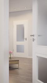 CloseUp-Milieubild von Lacuna 2 LA Classic Weißlack Innentür - Huga