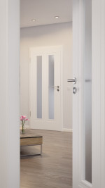 CloseUp-Milieubild von Lacuna 8 LA Classic Weißlack Innentür - Huga