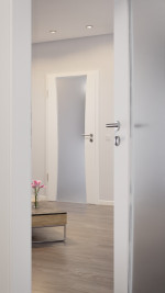 CloseUp-Milieuansicht von Sueno 2 Basic Durat Verkehrsweiß RAL 9016 Innentür - Huga