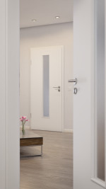 Milieubild-Nahaufnahme von Weiß ähnlich RAL 9016 LA 24 Basic Lack Innentür - Huga