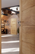 CloseUp-Milieuansicht von Innentür Nexo M1 Eiche Karlstadt Dekorfolie