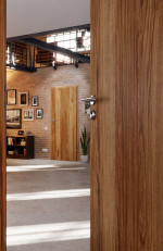 CloseUp-Milieuansicht von Innentür Zano M1 Honig Catania Dekorfolie