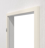 Detail-Ansicht von TEUTO Blendrahmen Weißlack 9010 mit runder Kante