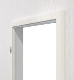 Detail-Ansicht von TEUTO Blendrahmen Weißlack 9016 mit runder Kante