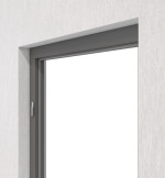 Detailansicht von HUGA Blockrahmen Hygge grau Dekor Basic mit eckiger Kante