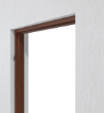 Detailansicht von Blockrahmen Walnuss Dekorfolie