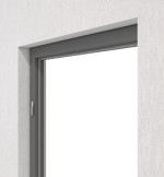 Detailansicht von HUGA Blockrahmen Hygge grau Dekor Basic mit runder Kante