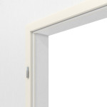 Detail-Ansicht von TEUTO Blendrahmen für Doppelflügeltüren Weißlack 9010 mit runder Kante