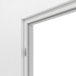 Detailansicht von GARANT Blockrahmen für Doppelflügeltüren Authentic Grigio CePaL mit runder Kante