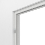 Detail-Ansicht von TEUTO Blockrahmen für Doppelflügeltüren Authentic Grigio CPL mit runder Kante