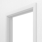 Detailansicht von Schiebetürsystem in der Wand laufend Bütte Weiß Duradecor - Hörmann