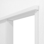 Detailansicht von Schiebetürsystem vor der Wand laufend Bütte Weiß Duradecor - Hörmann