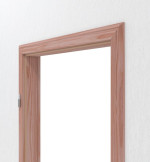 Detailansicht von Massivholzzarge Lärche profiliert Profil B