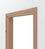 Detailansicht von HÖRMANN Zarge Buche Matt Echtholzfurnier mit eckiger Kante