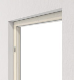 Detailansicht von HÖRMANN Blockrahmen Gebürstete Pinie Dekor ProLine mit runder Kante