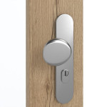 Detailansicht der Oberfläche von GARANT Wohnungseingangstür Authentic Risseiche CePaL mit Lichtausschnitt LA-DIN