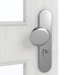 Detailansicht der Oberfläche von GARANT Wohnungseingangstür Authentic Grigio GCK08 mit Lichtausschnitt LA-11