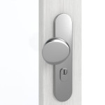 Detailansicht der Oberfläche von GARANT Wohnungseingangstür Authentic Grigio GCK08 mit Lichtausschnitt LA-3