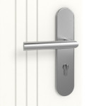 Detailansicht der Oberfläche von Signum 21 Basic Lack Verkehrsweiß RAL 9016 Wohnungseingangstür - Huga