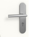 Detailansicht der Oberfläche von Signum 53 Basic Lack Verkehrsweiß RAL 9016 Wohnungseingangstür - Huga