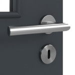 Detailansicht der Oberfläche von Doppelflügeltür LA 12 ProLine Anthrazit RAL 7016 Lack inkl. Zarge - Hörmann