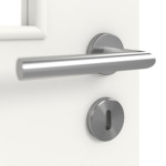 Detailansicht der Oberfläche von Weiß ähnlich RAL 9016 LA 12 Basic Lack Doppelflügeltür inkl. Zarge - Huga